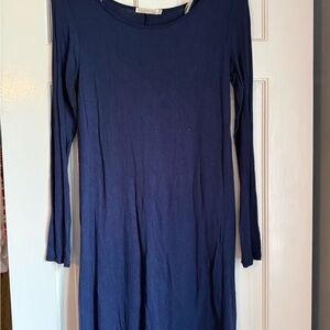 Heart Hips Classic Navy Long Sleeve Dress